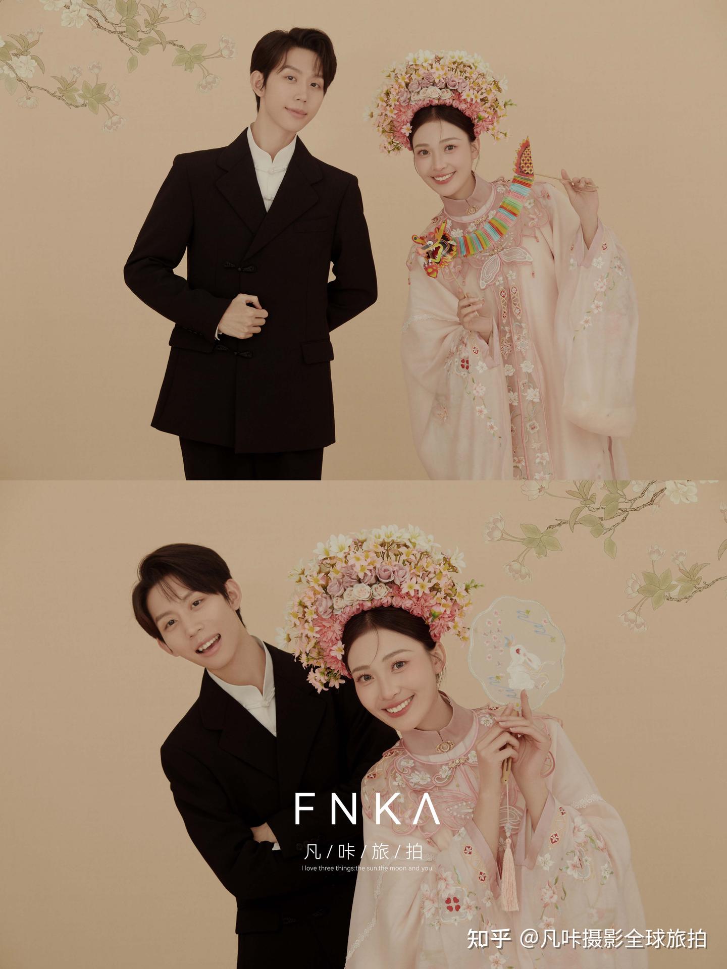 桃之夭夭🌸厦门拍的粉色簪花婚纱照太甜辣- 知乎