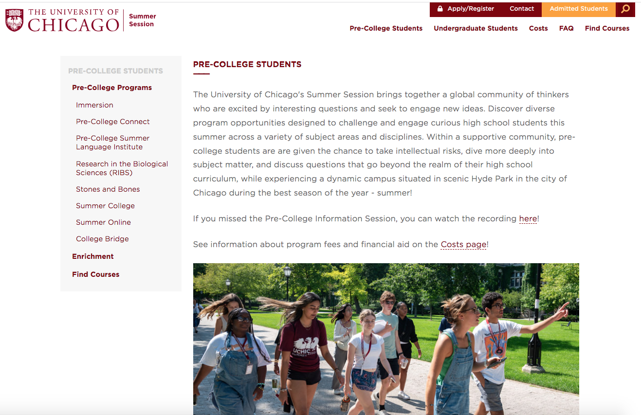 The University Of Chicago Pre College Program the-university-of-chicago-pre-college-program
