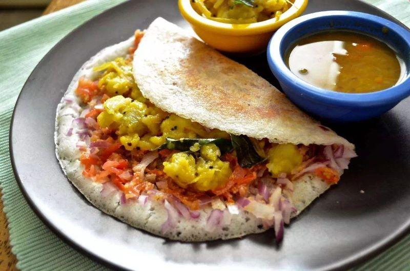 印度 美食Masala Dosa（印度咖喱卷饼）VS木制刀叉勺 - 知乎