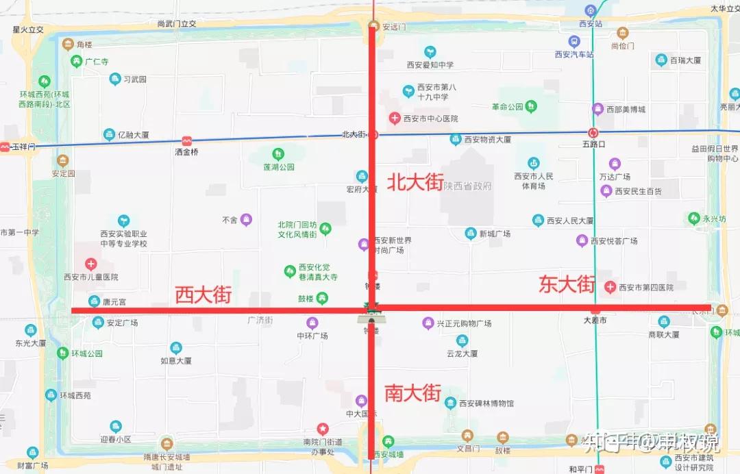 申权说西安:西安地铁一号线站名全解(四)洒金桥,北大街,五路口,朝阳门