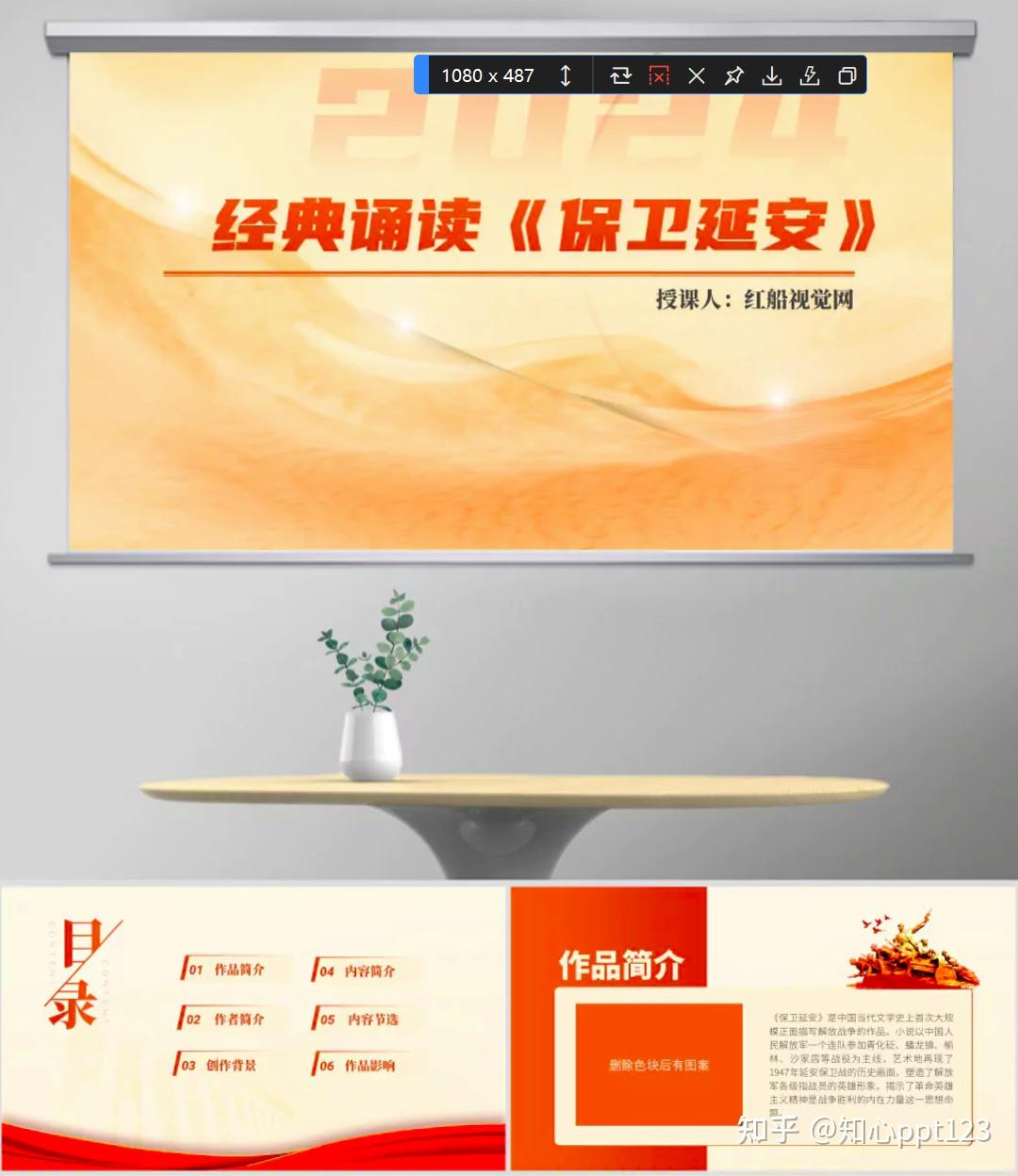 《保卫延安》读书分享主题班会党课ppt课件