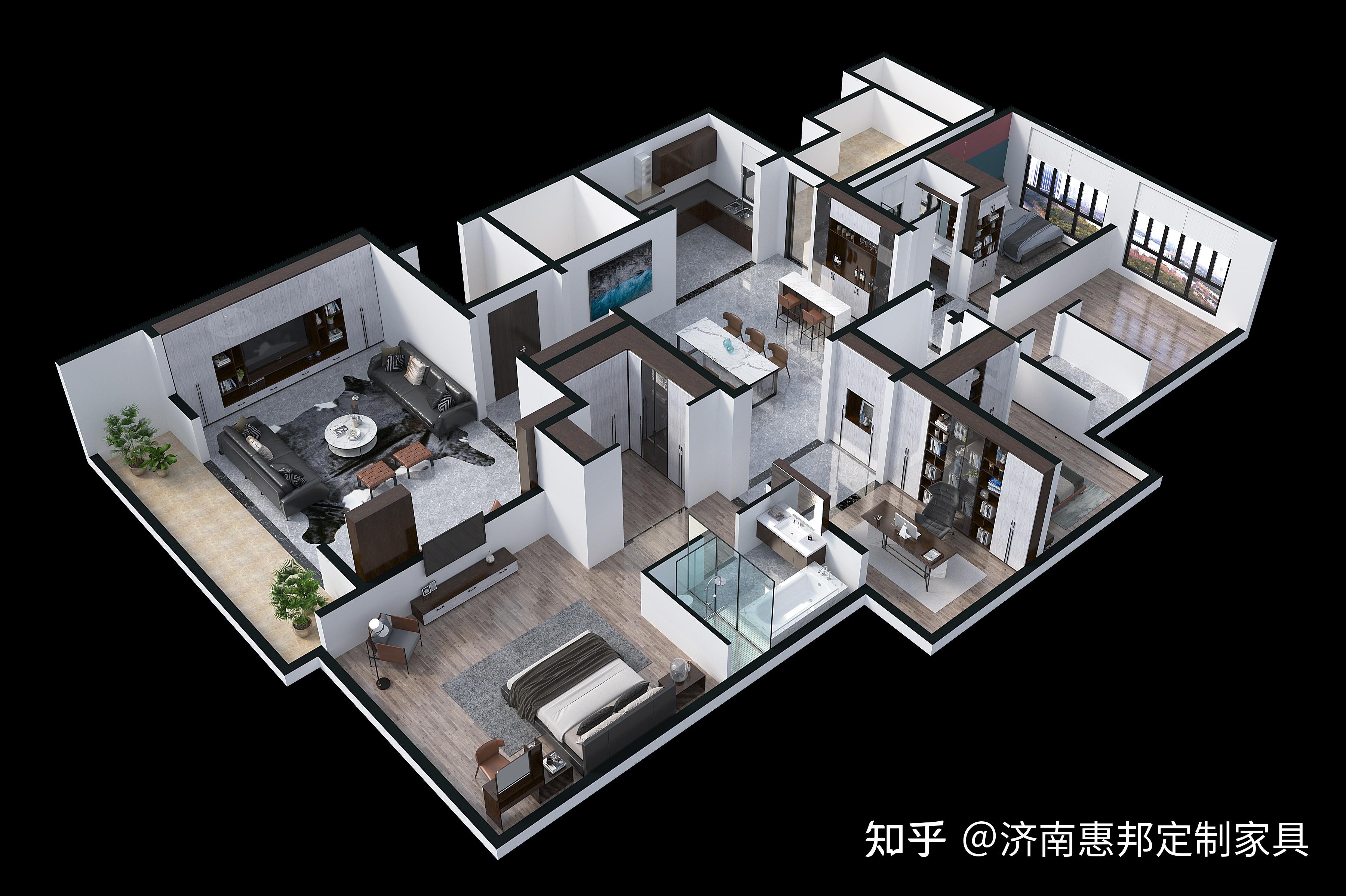 时下流行的N种全屋定制家具设计方案 - 知乎