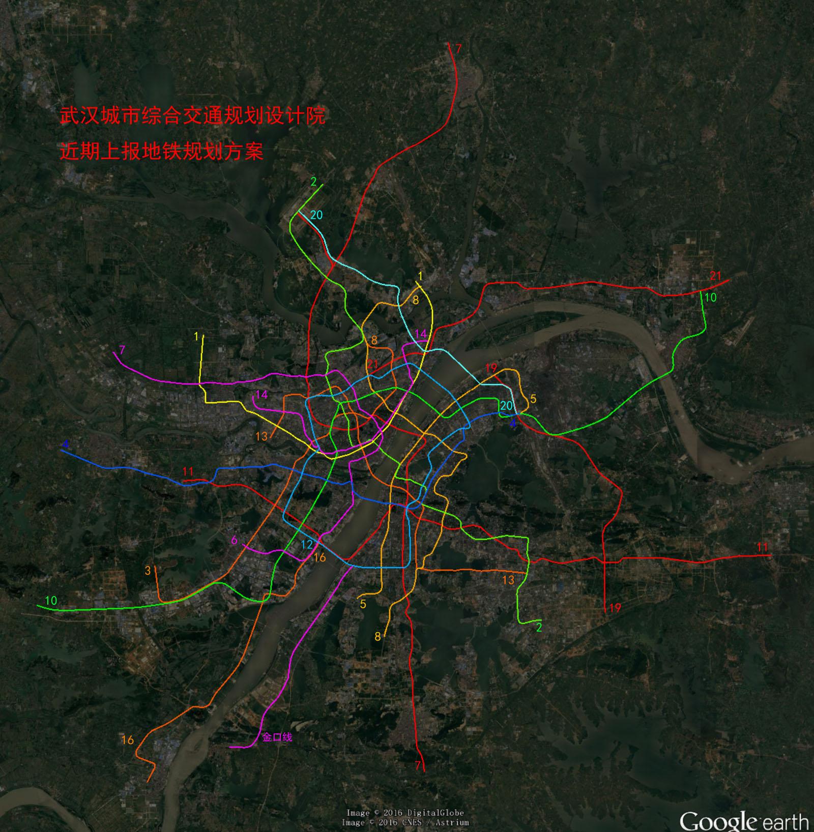 武汉地铁2049年规划图图片