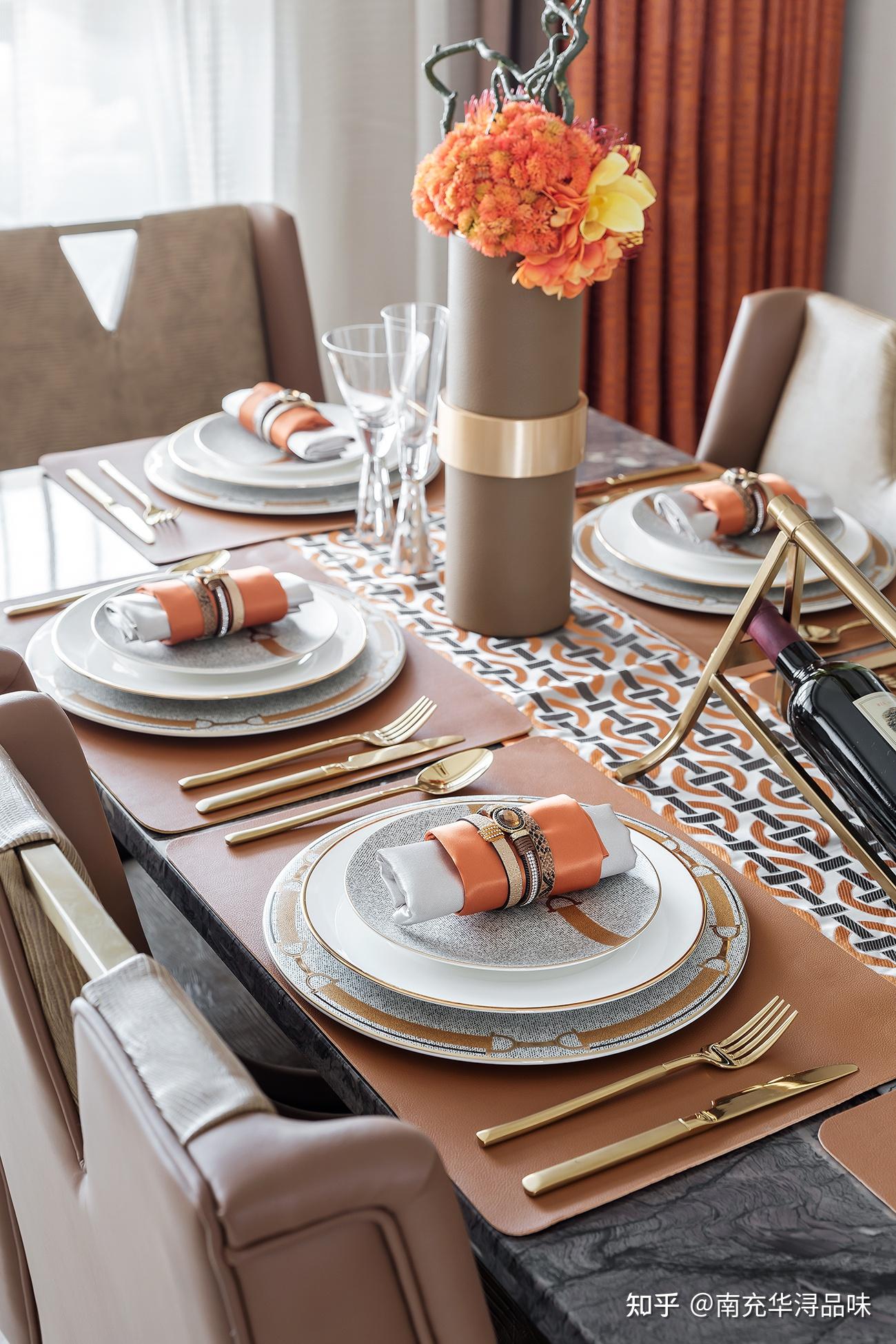 生活里的橙色世界三居室轻奢设计尽显非凡气质