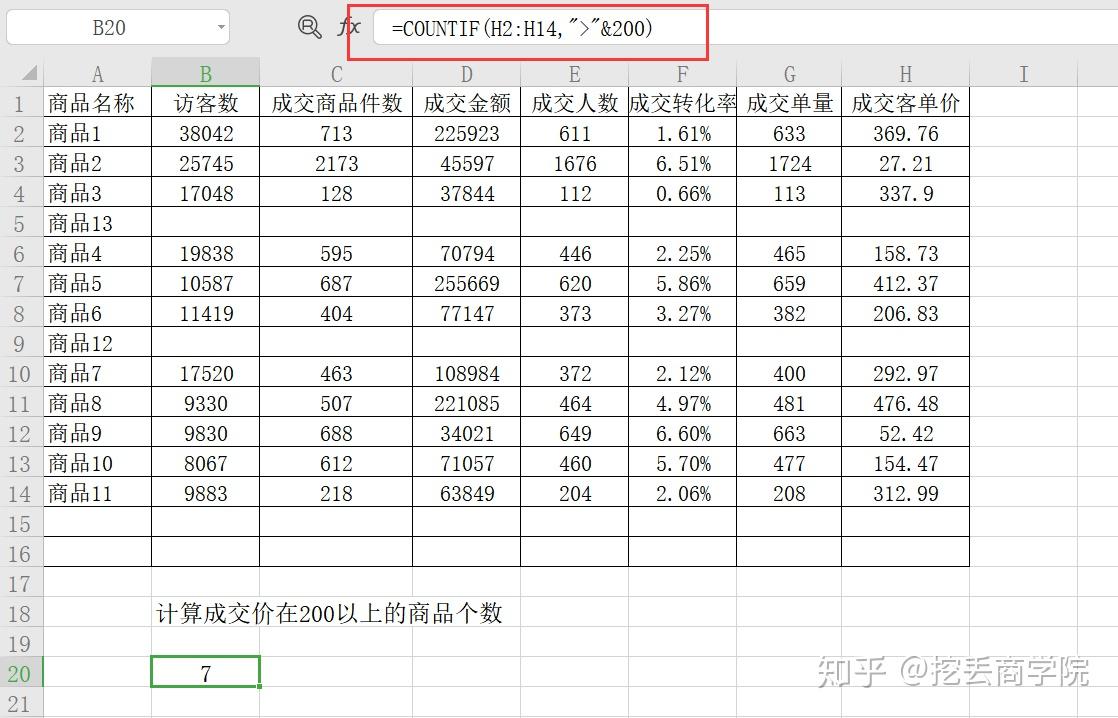 5excel计算统计场景函数应用