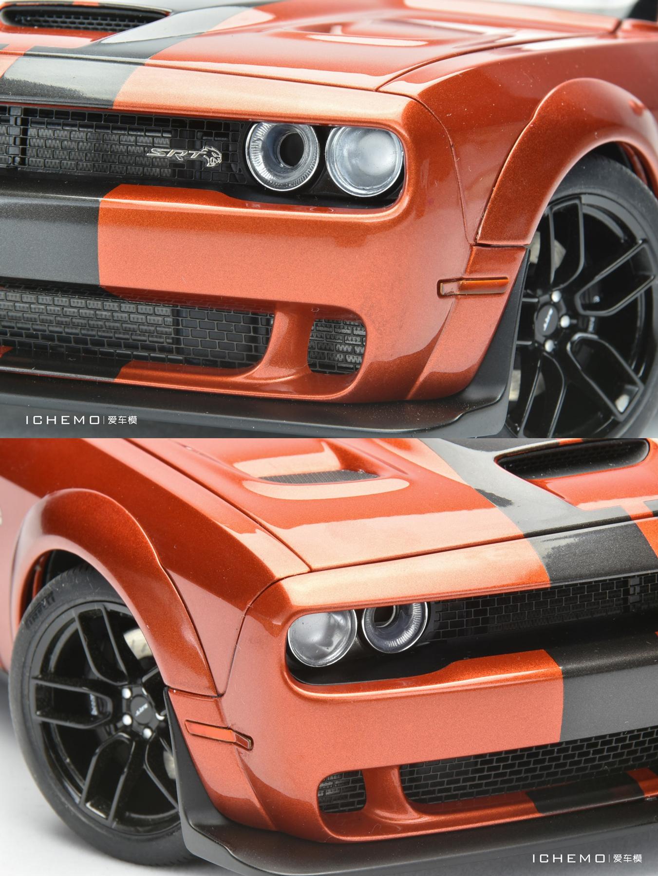 1:18 道奇 challenger srt 地狱猫汽车模型 - 知乎