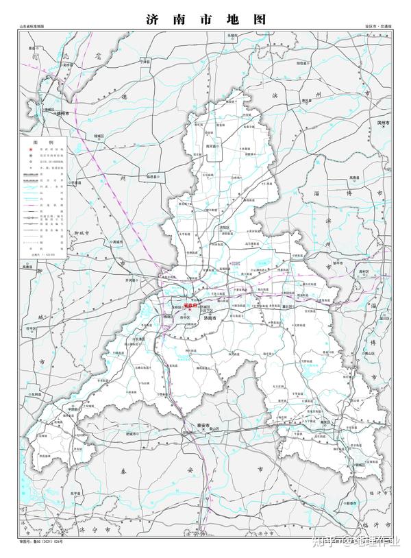 济南市地图，政区版，交通版，地形版，水系版 - 知乎