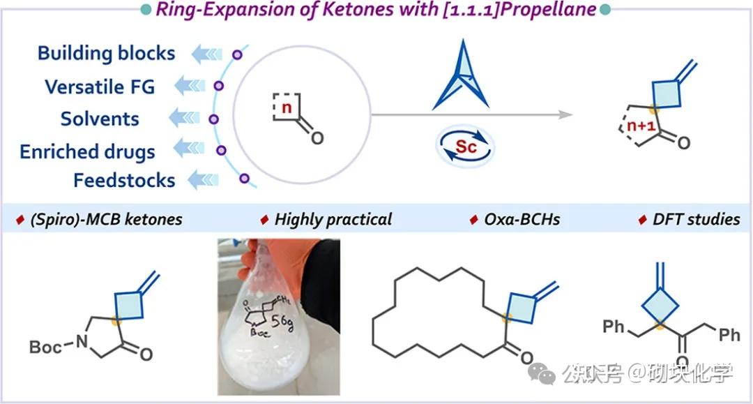 合成新方法| [1.1.1]Propellane实现酮类环扩张新方法，解锁螺环分子砌块的合成新路径 - 知乎