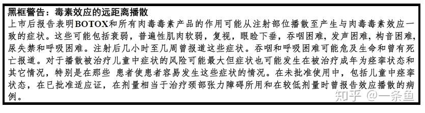 保妥适botoxonabotulinumtoxinafda官方说明书