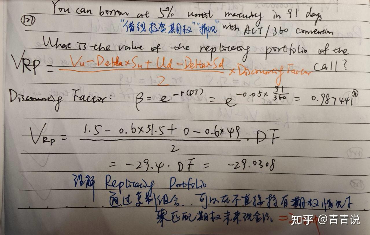 一期二叉树模型的EXAMPLE QUESTION - 知乎
