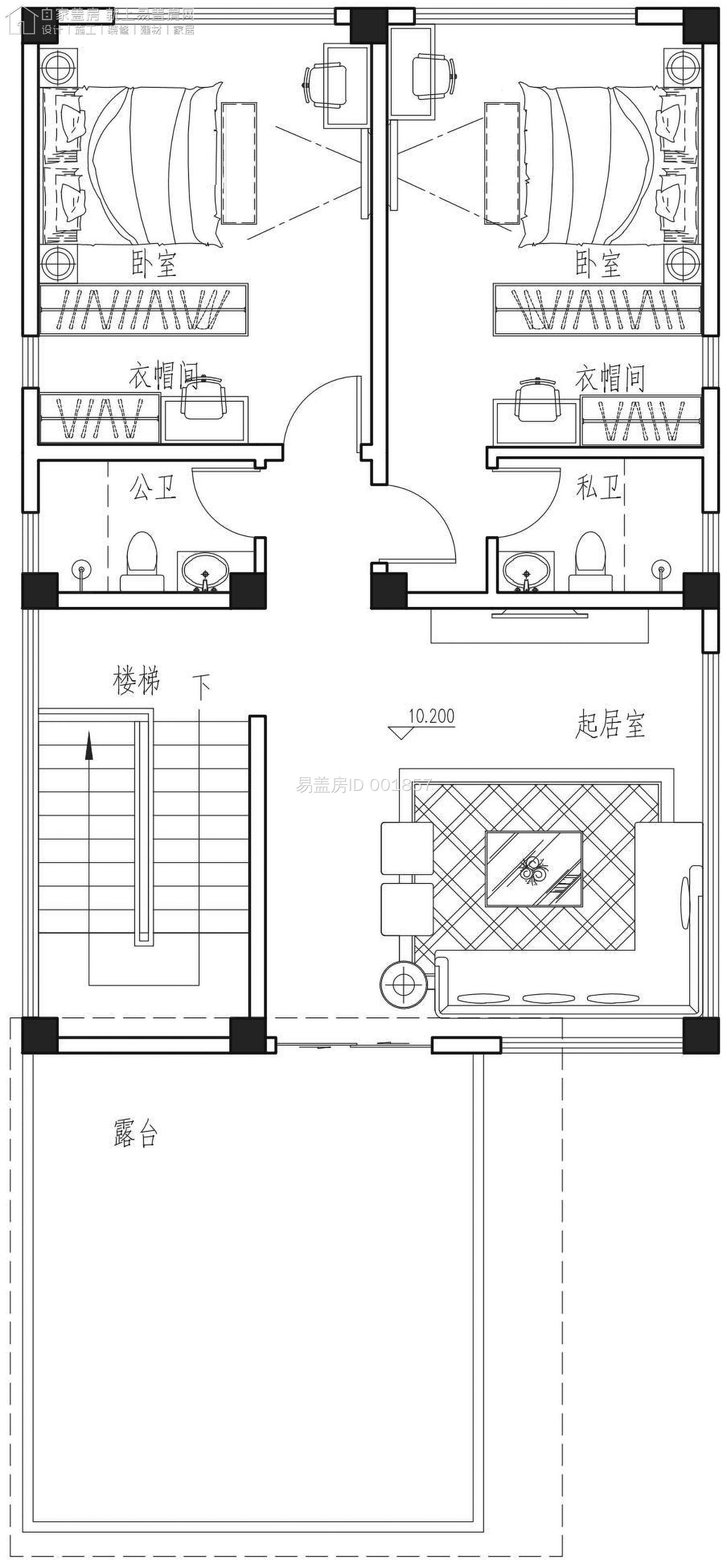 小面寬商住兩用戶型易蓋房廣東佛山8m17m現代風格鄉村別墅黑白原木風