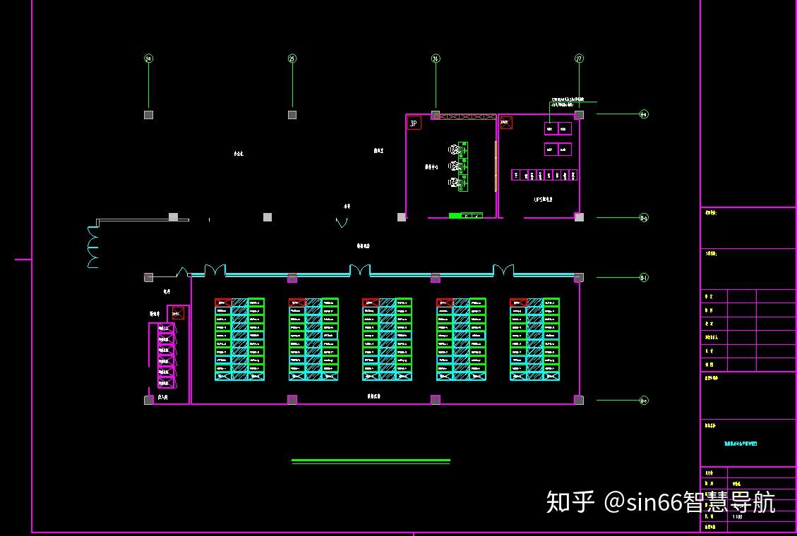 一套非常完整的数据中心机房图例DWG!(平面图、综合布线、系统图、大样图) - 知乎