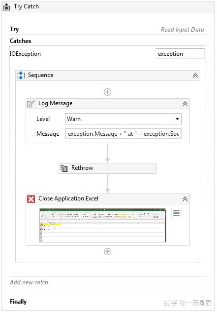 UiPath学习笔记23 - 异常处理（1）Try Catch - 知乎