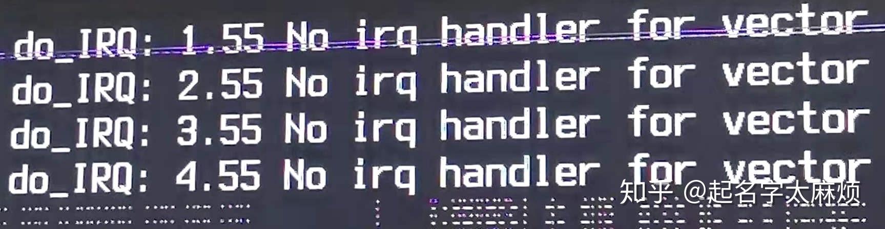 No irq handler for vector в чем проблема