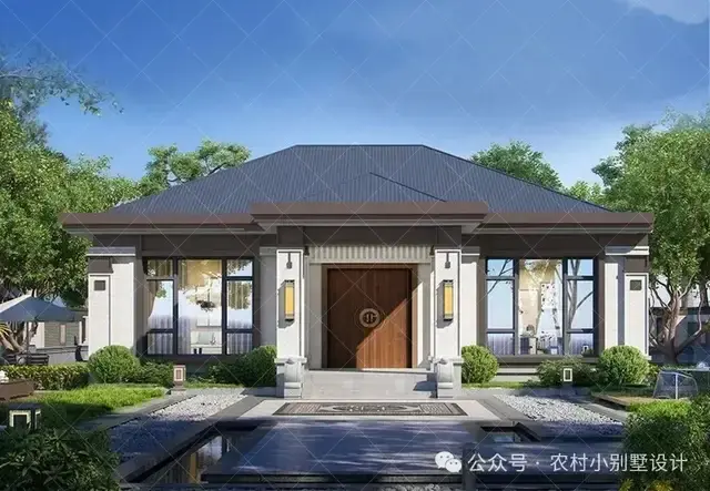 30款一层新中式自建房小院别墅,美到无法拒绝!一层乡村新中式 - 知乎