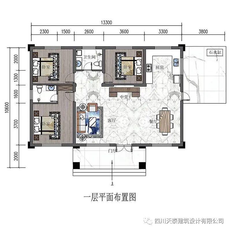 资阳安岳一层农村小洋房别墅,乡村自建房设计图纸,建房施工图纸 - 知乎
