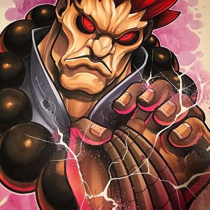 纹身师色彩斑斓的新传统纹身手稿