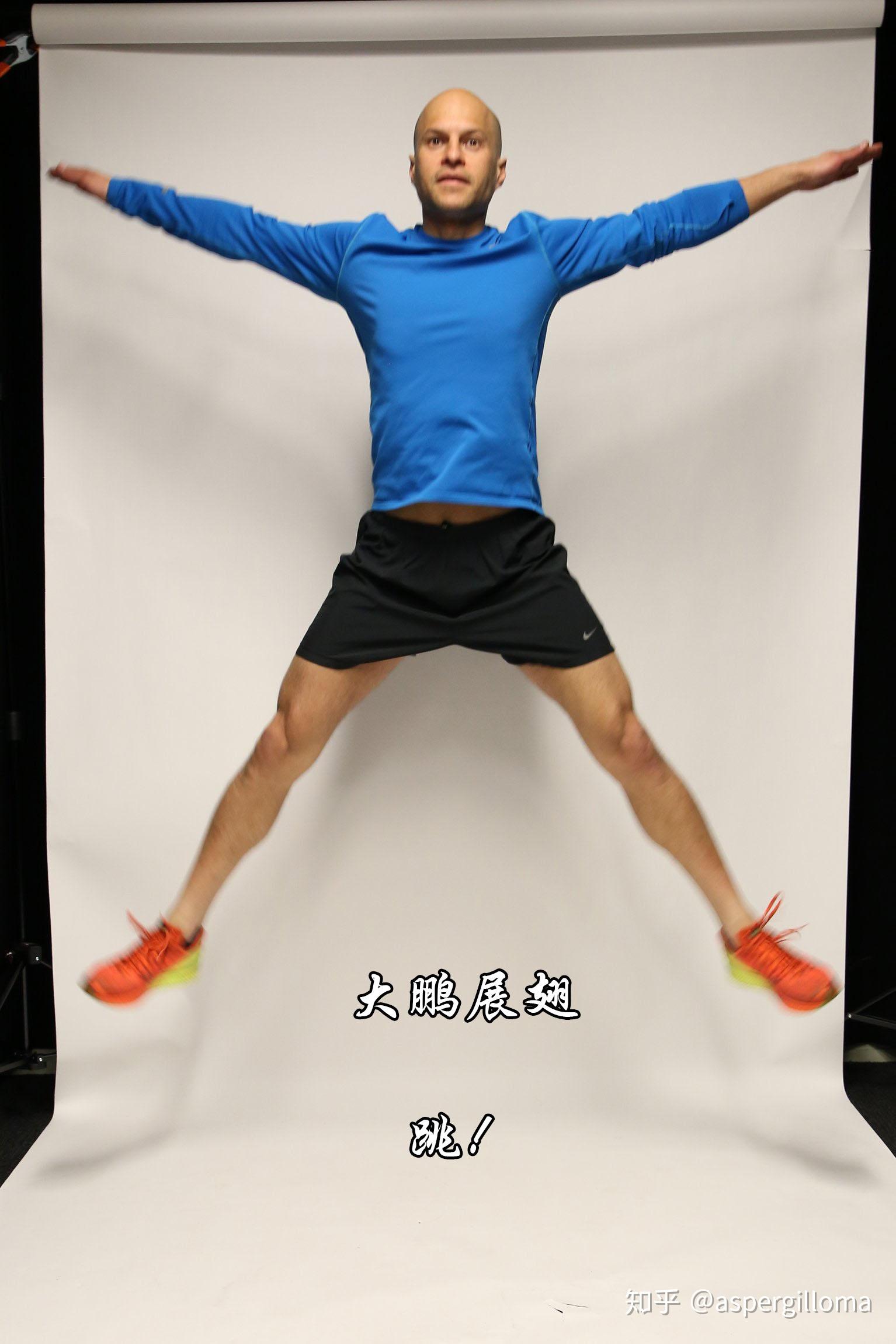 大鹏展翅:共2组,每组重复15-24次