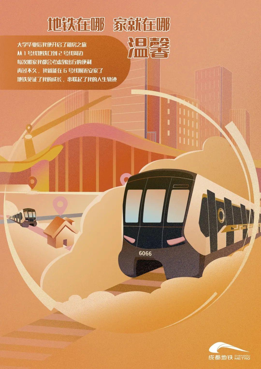 美翻!成都地铁开通运营十周年主题海报正式亮相