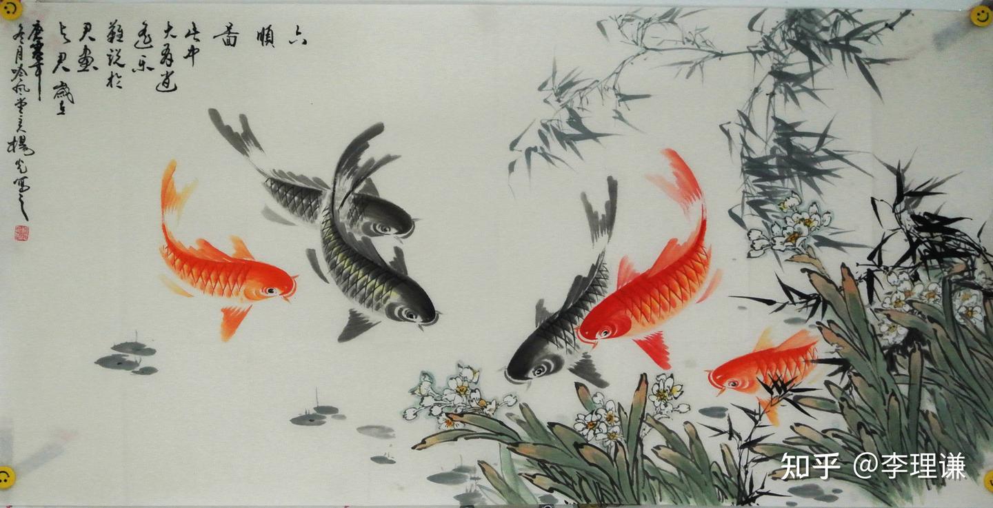 李理谦：九鱼图的来源和风水寓意？九鱼图挂在哪里好？有哪些禁忌- 知乎