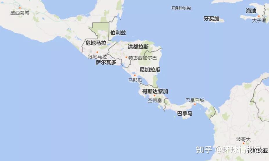 哥斯达黎加在中美洲的位置废除军队70余年,哥斯达黎加在动荡的中