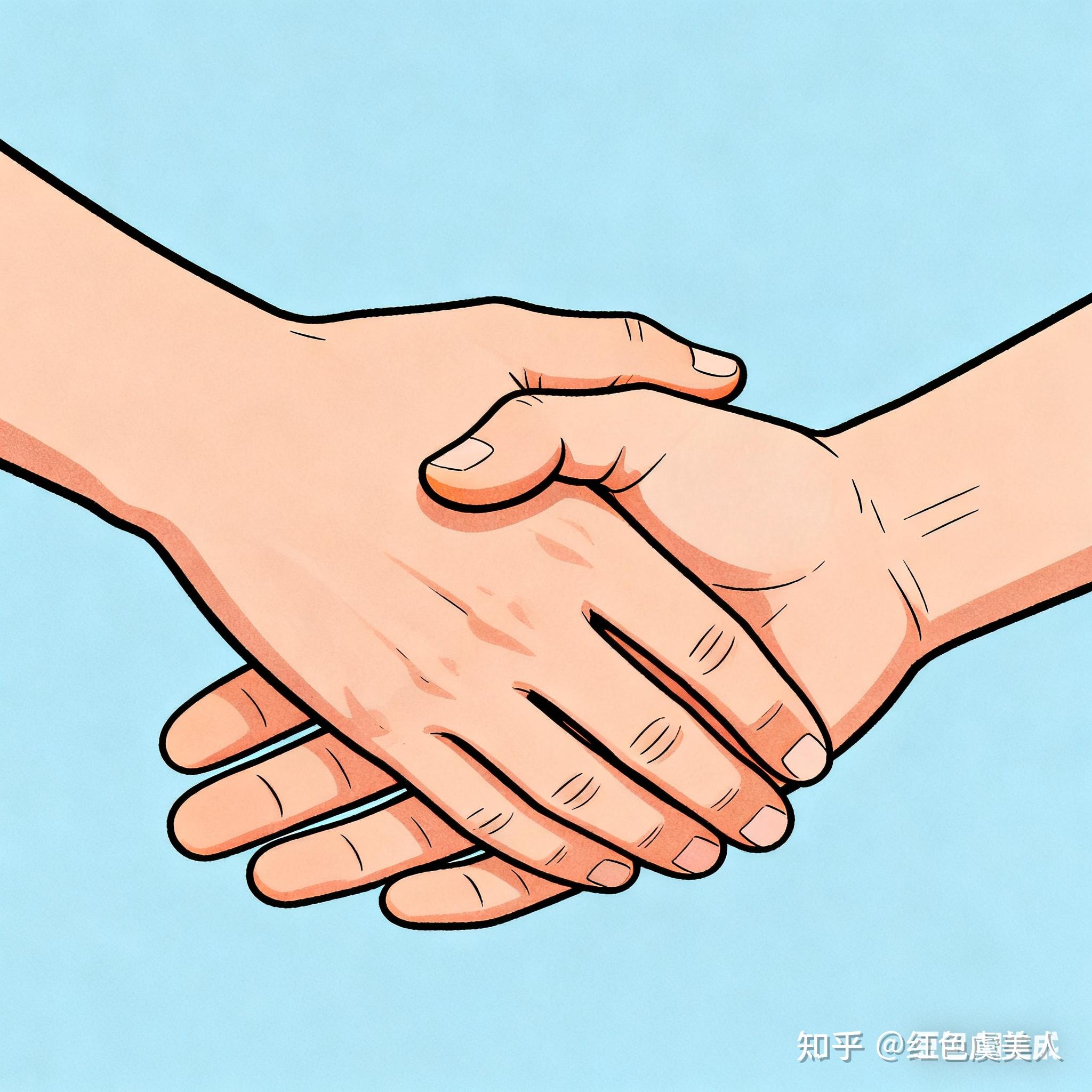 ta对你什么态度从握手就可以看出