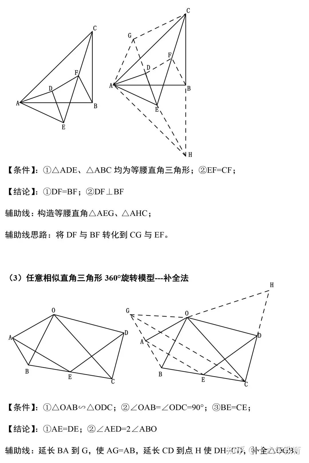 中考數學複習必須掌握初中九大幾何模型建議收藏