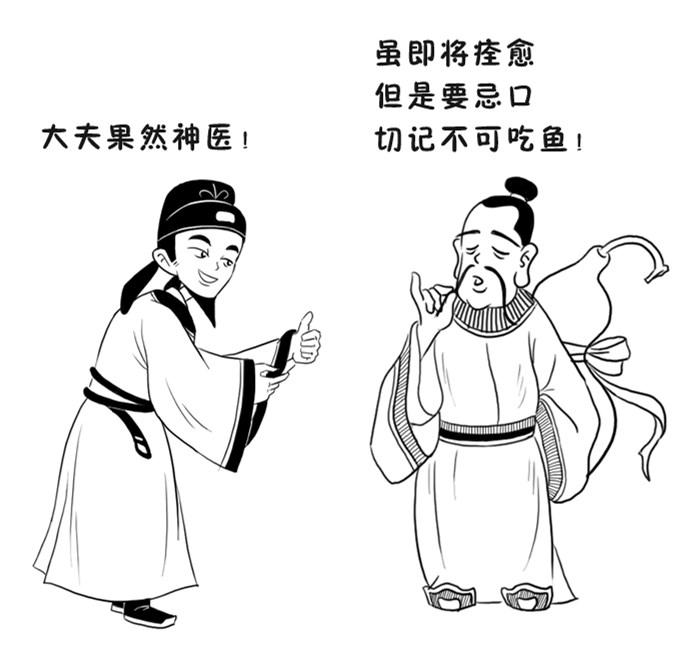 古人简笔画吃饭图片