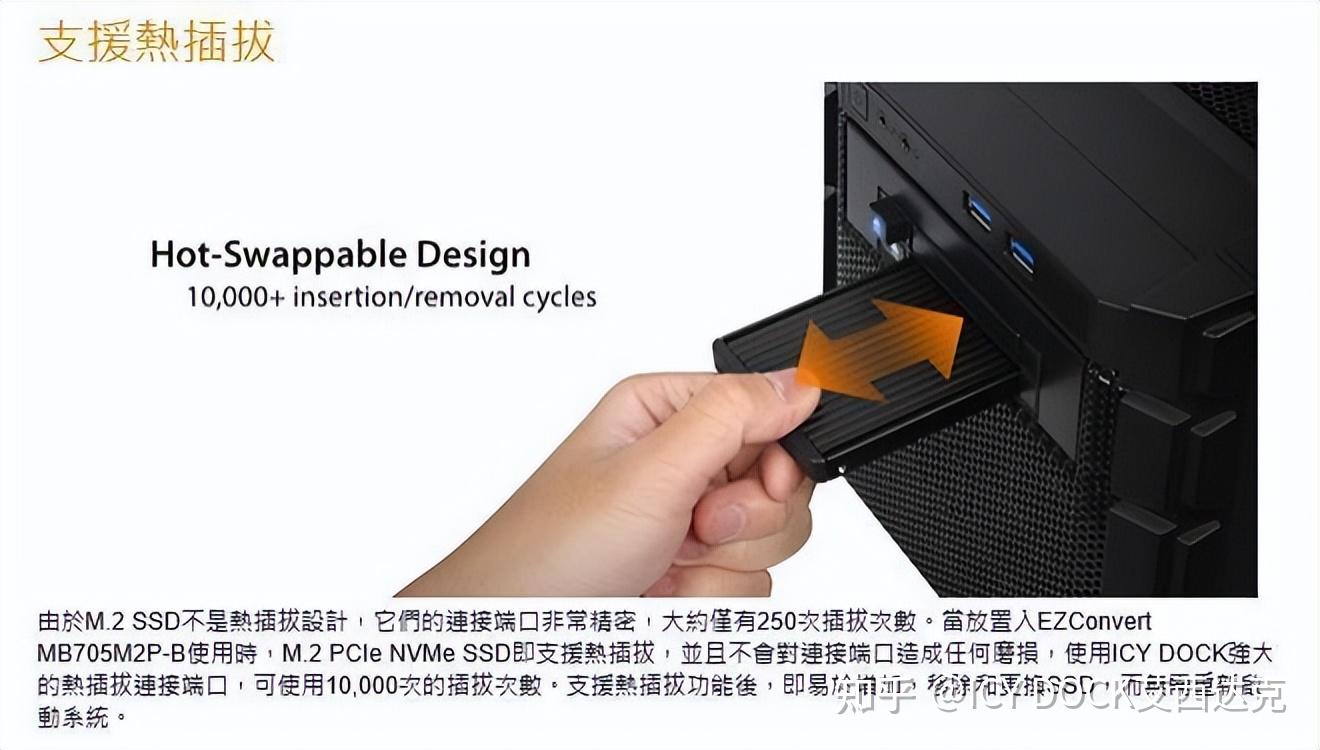 Icy dock mb705m2p b m 2 pcie nvme ssd 2 5 u 2 pcie ssd 