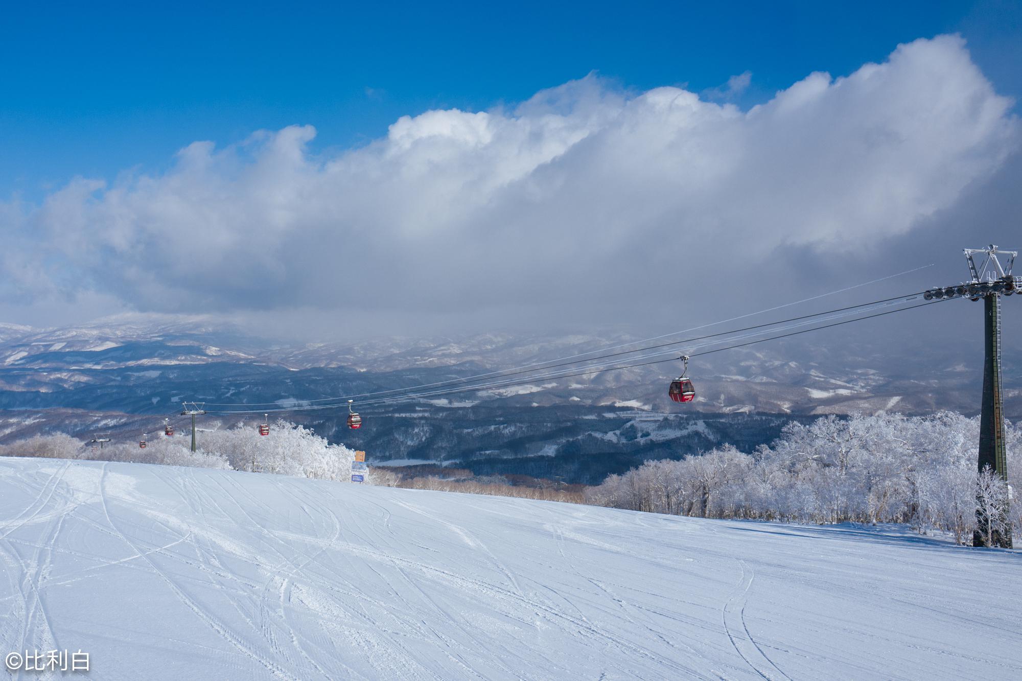 北海道的白色森林留寿都滑雪场
