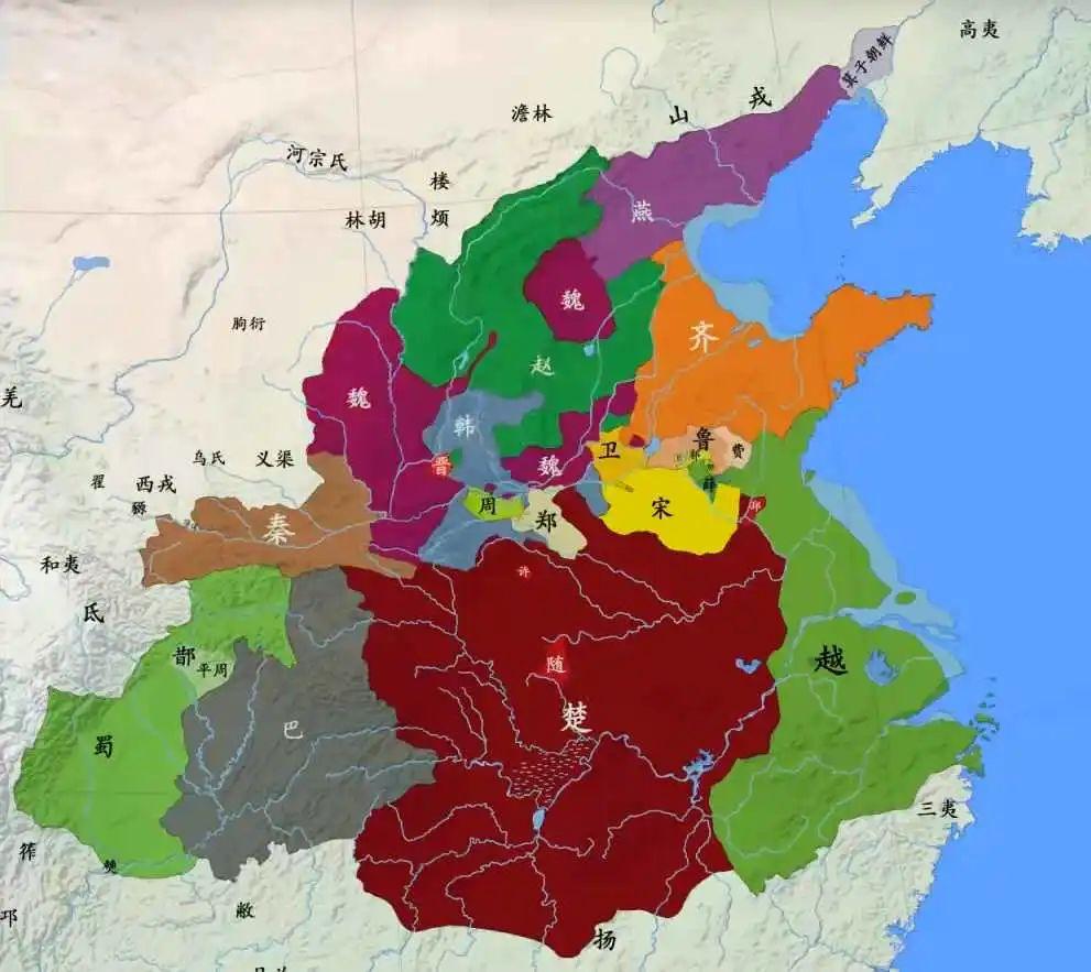 【春秋战国2】春秋战国地图与诸侯国面积估算 - 知乎