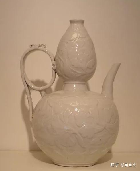 宋代白磁、定窯、白釉壷、水注、执壷