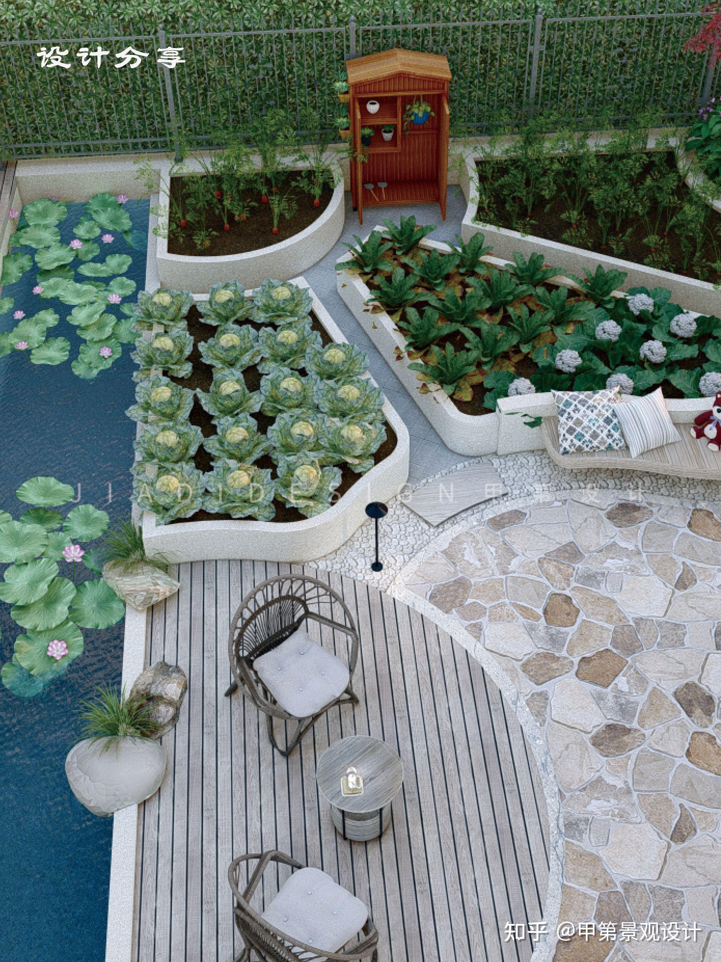 200平米庭院设计效果图图片