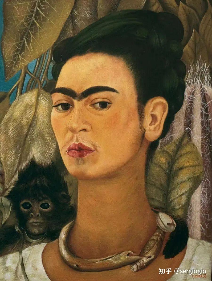 在巴黎她和杜尚,毕加索成为了好朋友,期间创作了她最著名的自画像