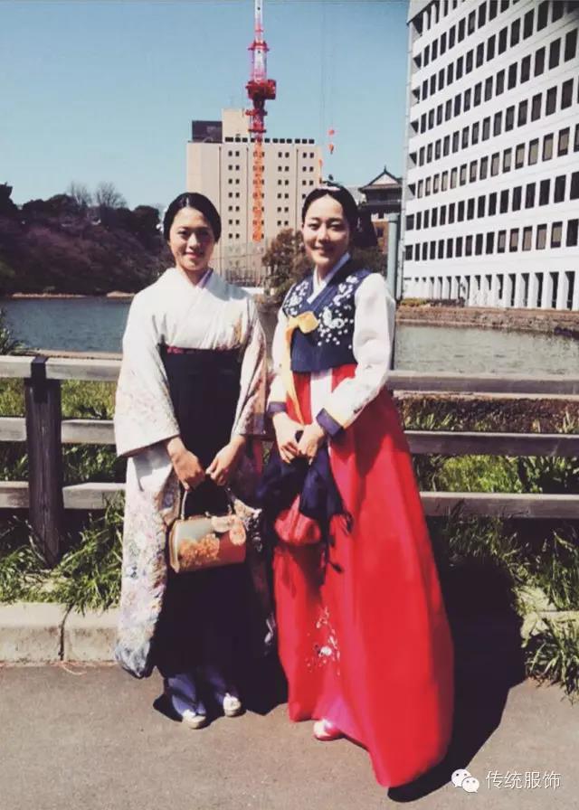 传统服饰维度上的中日韩三国纠缠区别独立