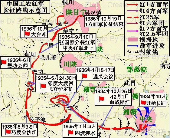 重走长征路路线国家图片