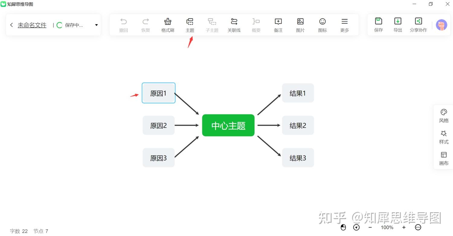 複流程圖思維導圖八大思維圖示之因果圖