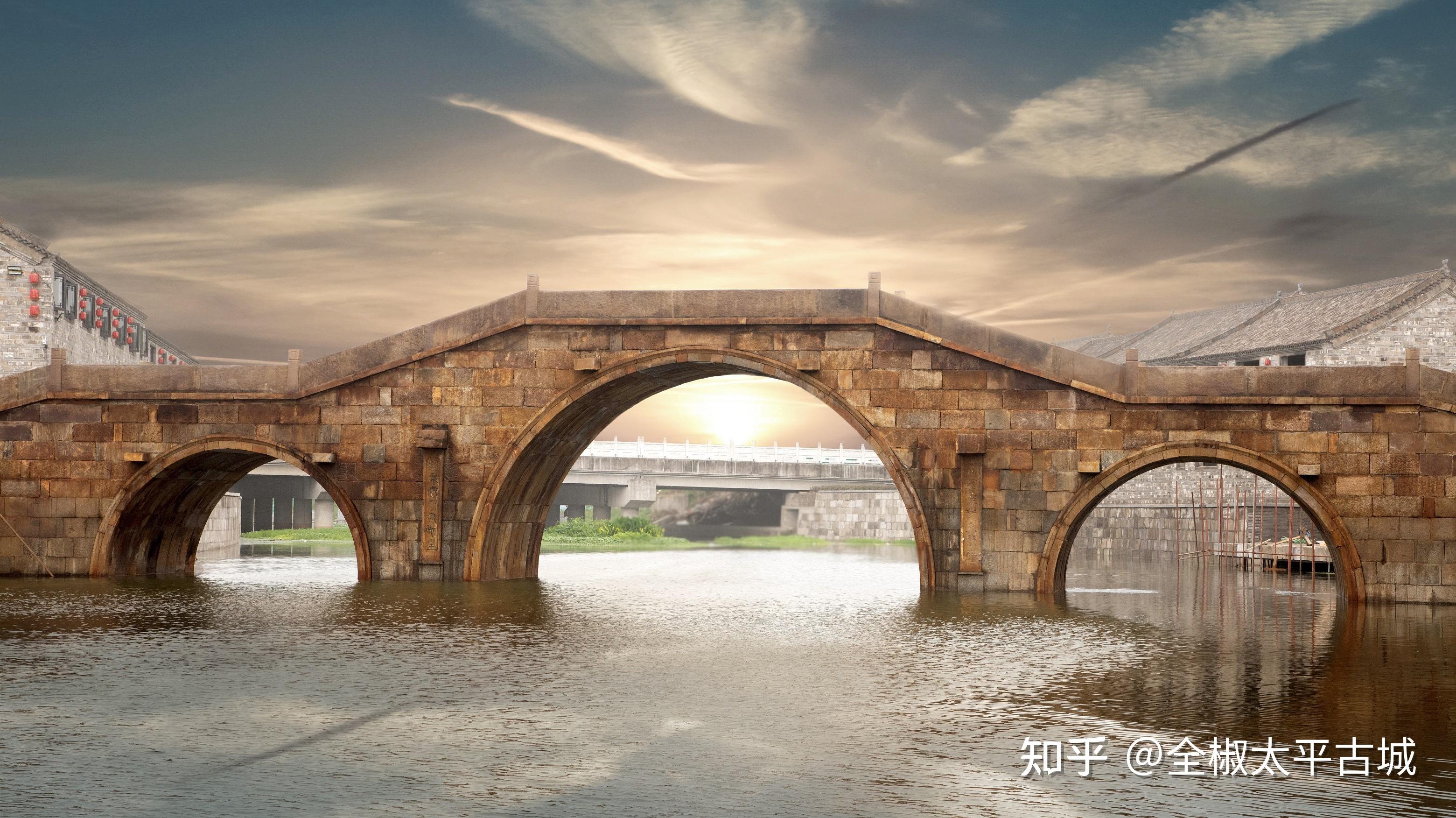 千里迁移的百吨古石桥