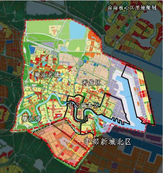 板块内规划三条地铁线(b1,z4,b5),设置5个站点.