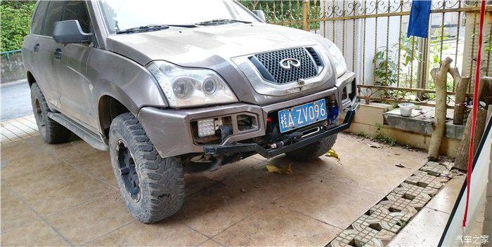 老家伙威麟x5改头换面切大梁抬中冷重建车头装绞盘