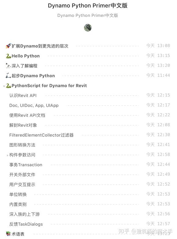 Dynamo应用秘籍:39:Dynamo Python Primer - 知乎