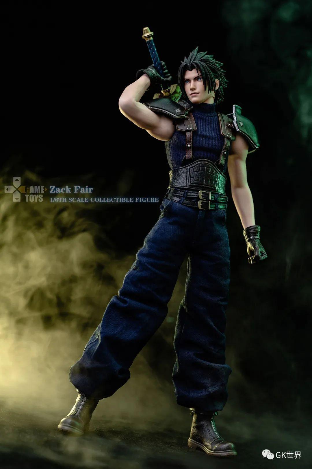 gametoysff7扎克斯双头雕可双摆完美再现1st战士的帅气英姿