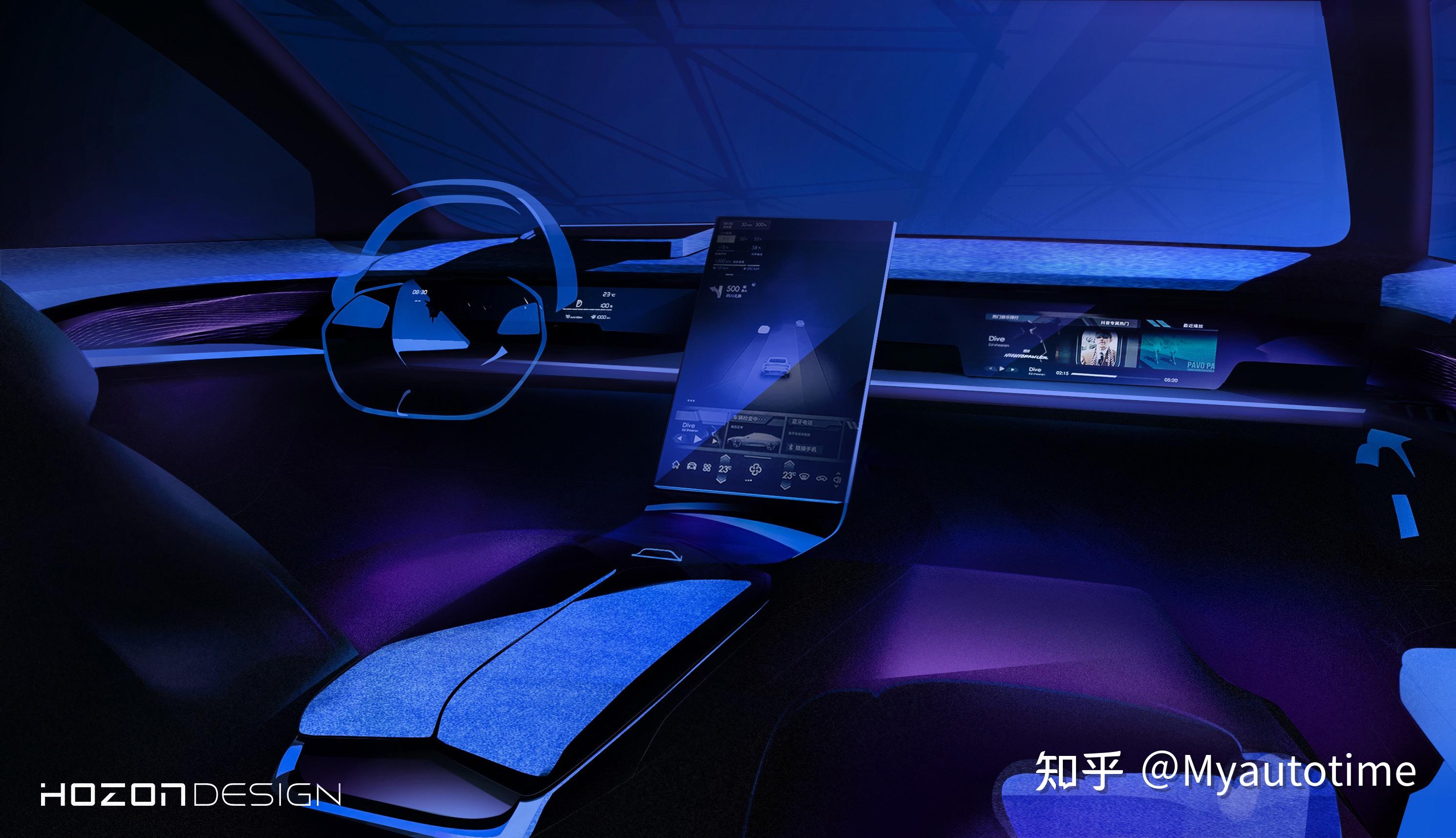 哪吒s果然够科幻悬浮式多功能方向盘你见过吗