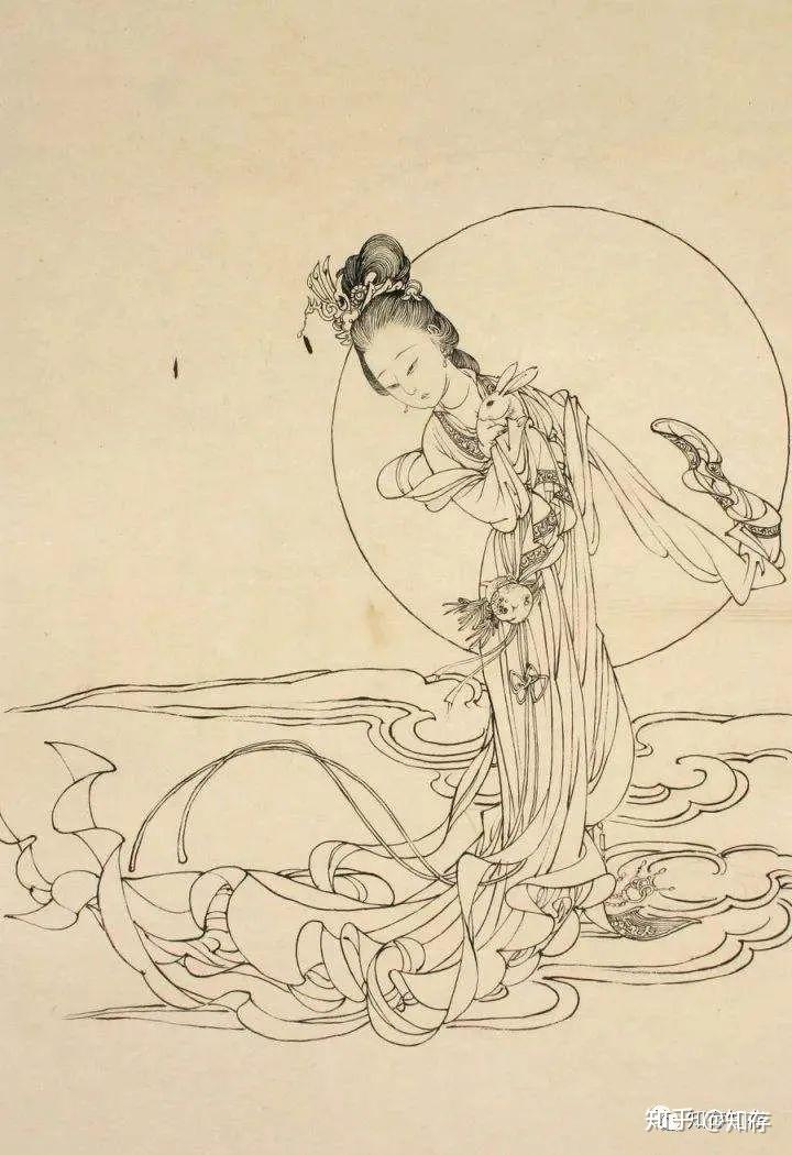 中国著名白描画家图片