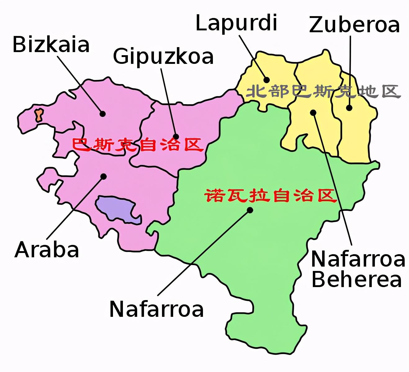 the basque country),诺瓦拉自治区(navarra)和法国的北部巴斯克地区