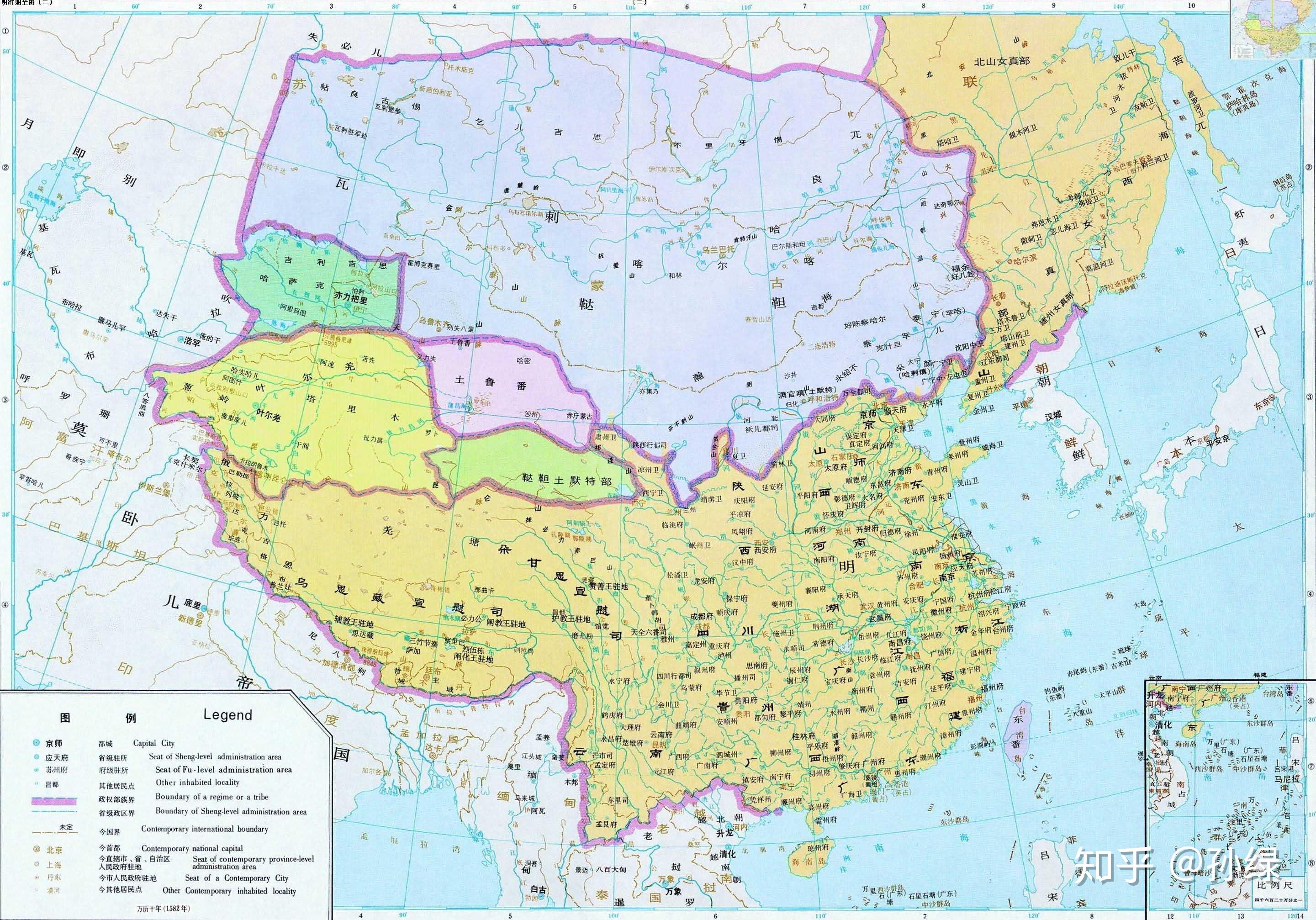 公元1907年清朝地图【中国清代地图】_好学历史网