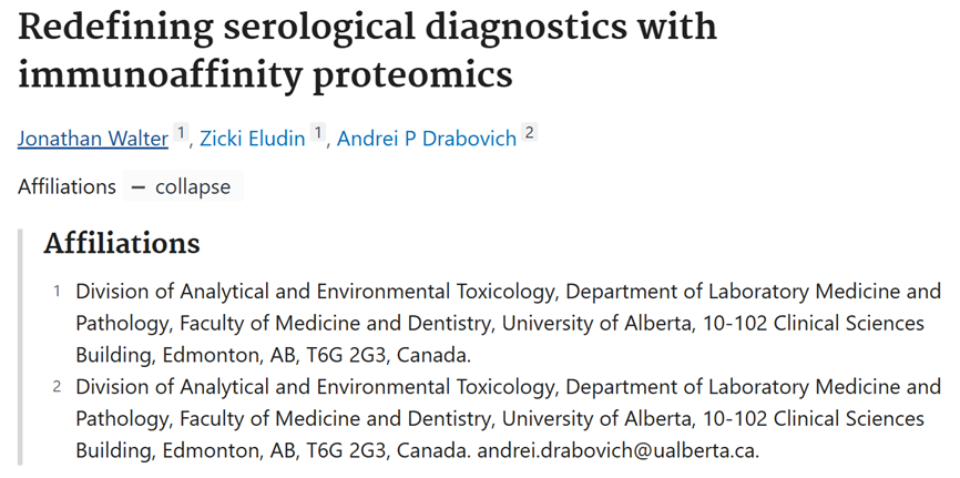 Clin Proteomics | 免疫亲和蛋白质组学重塑血清学诊断格局 - 知乎