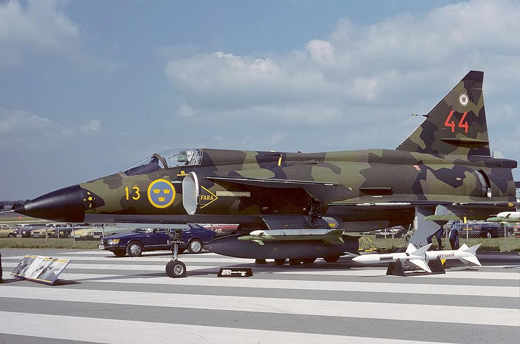 斯堪的纳维亚天空的守护神瑞典萨博喷气式战斗机六