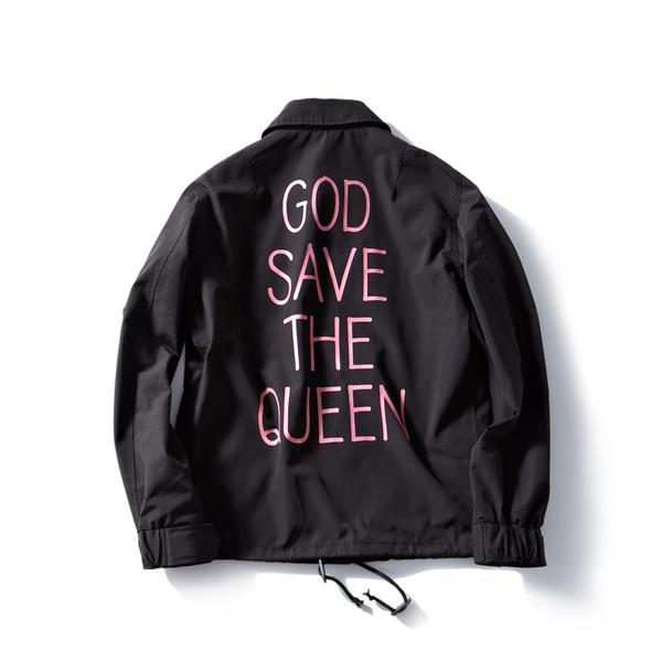 虽然不是什么顶级的潮流品牌 但是个人很喜欢 这件godsave the queen