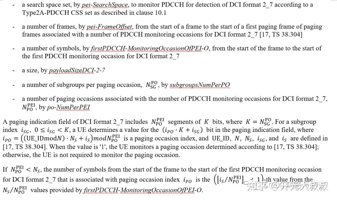 R17中的Paging Early Indication(PEI)协议汇总（续) - 知乎